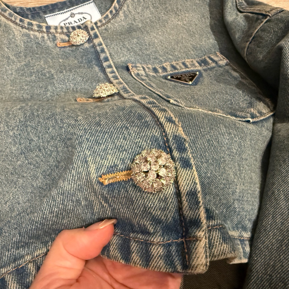 PRADA Cropped denim jacket - Picture 3 of 6